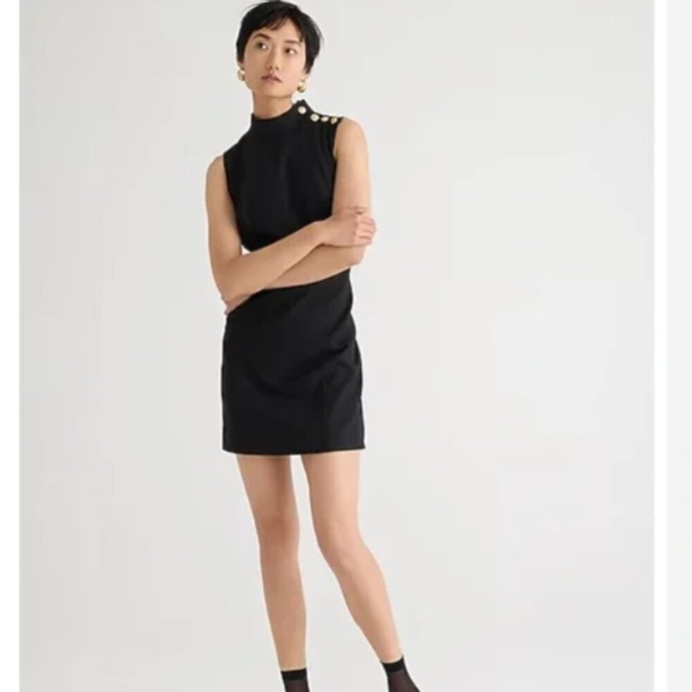 J. Crew Sleeveless High Neck Mini Dress